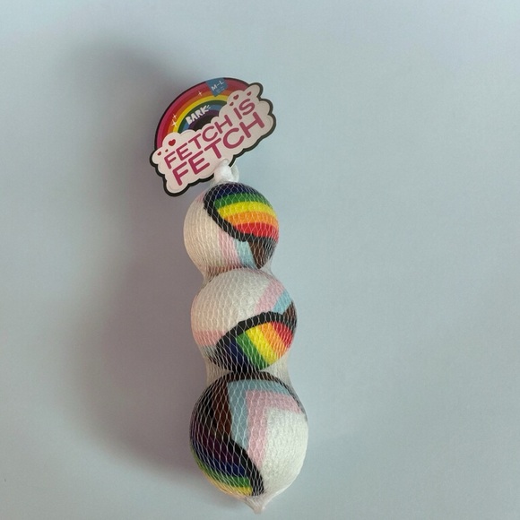 Bark Fetch is Fetch rainbow/pride balls - Picture 1 of 5